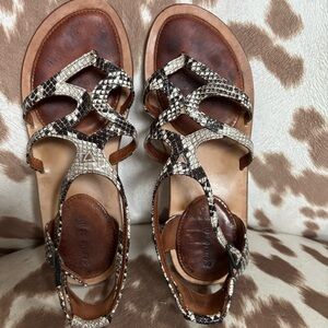 Gentle Soul Snakeskin “Upon a Star” Sandals
